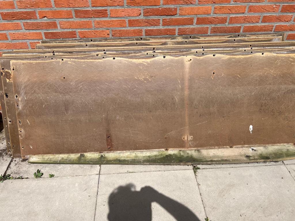 Gebruikte trespa platen 195bij 60      €15 per stuk  12 stuk, Kunststof, Gebruikt, Minder dan 3 meter, Ophalen of Verzenden