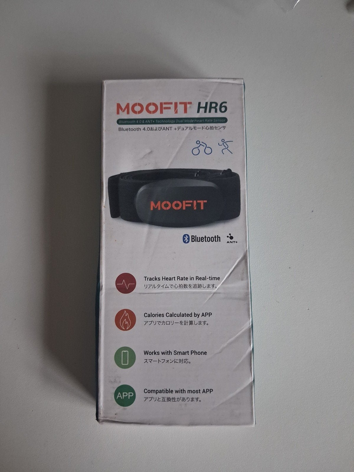 Nieuwe MOOFIT HR6 Hartslagmeter Borstband – Bluetooth & ANT+, Verzenden, Nieuw, Overige merken, Waterdicht