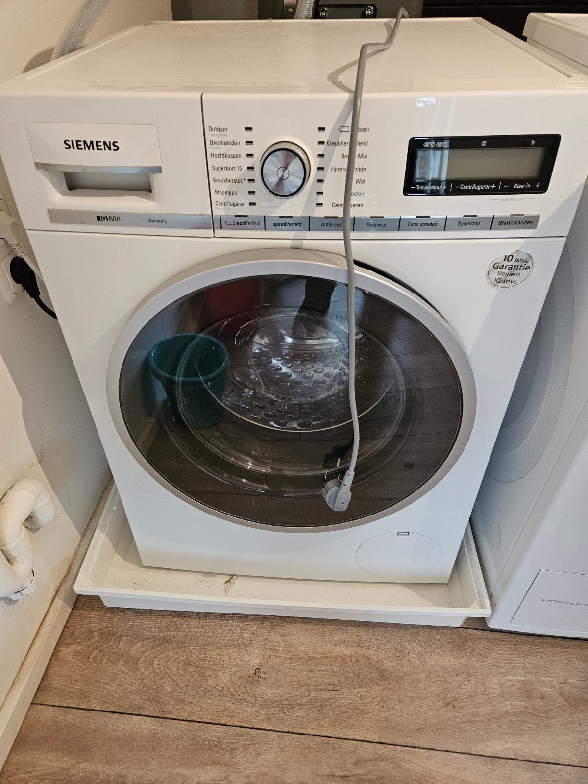 Siemens WM16Y541NL/36 Wasmachine, Ophalen, 1200 tot 1600 toeren, Gebruikt, 8 tot 10 kg