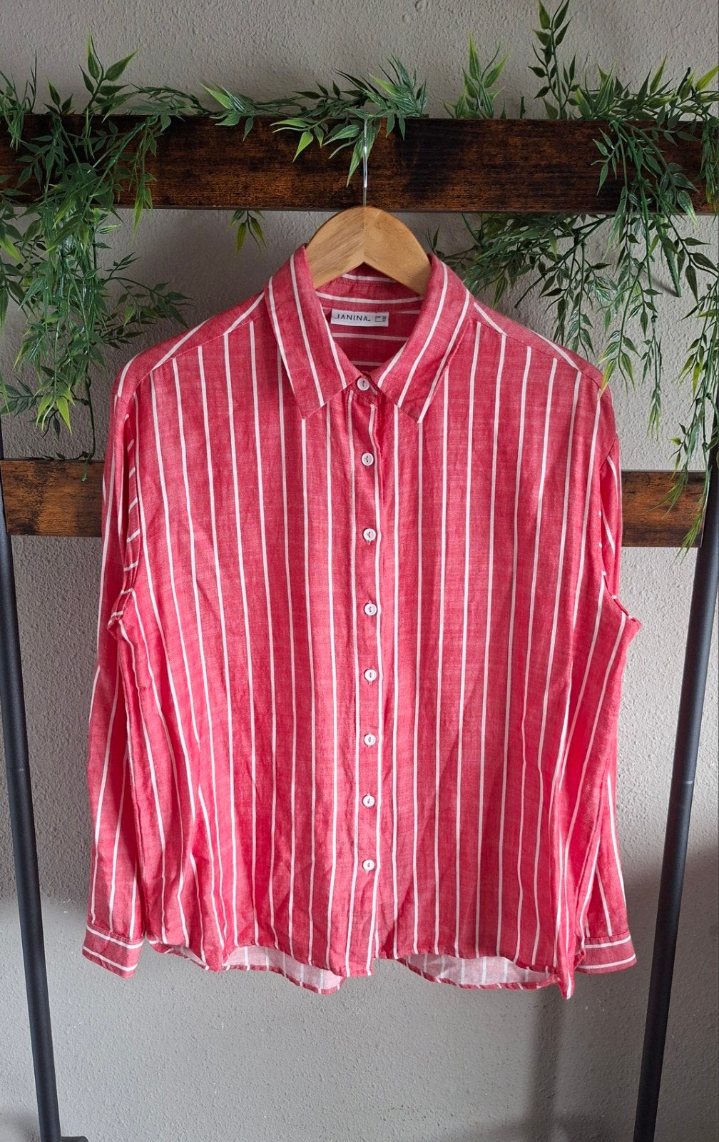 BLOUSE  rood wit M, Maat 38/40 (M), Nieuw, Ophalen of Verzenden, Janina