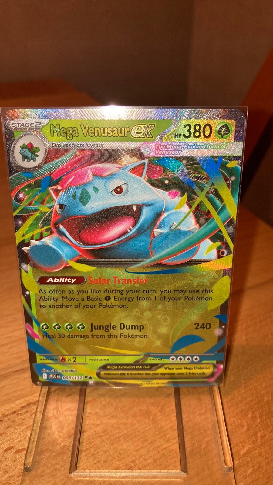 Pokemon Mega Venusaur Ex 3/132 Mega Evolution 3,00 euro, Ophalen of Verzenden, Zo goed als nieuw