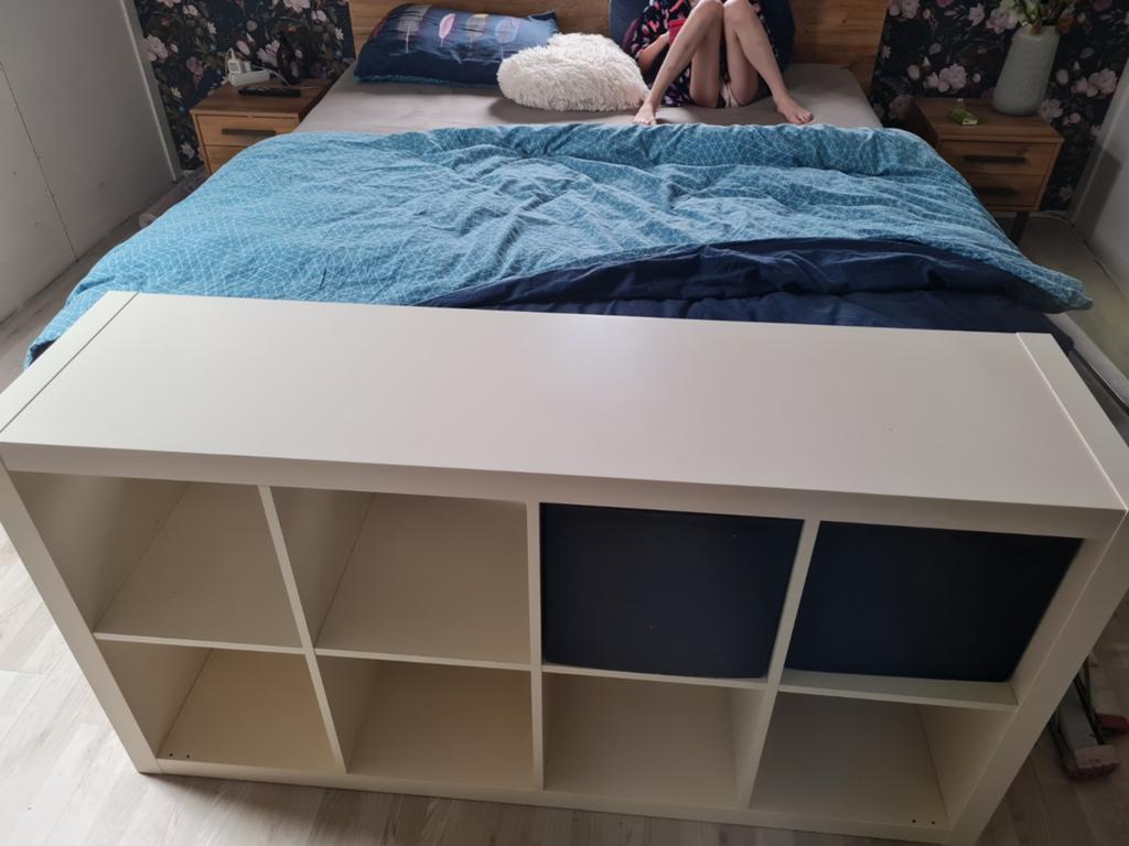 Kallax expedit kast ikea wit vakkenkast, Ophalen, Gebruikt