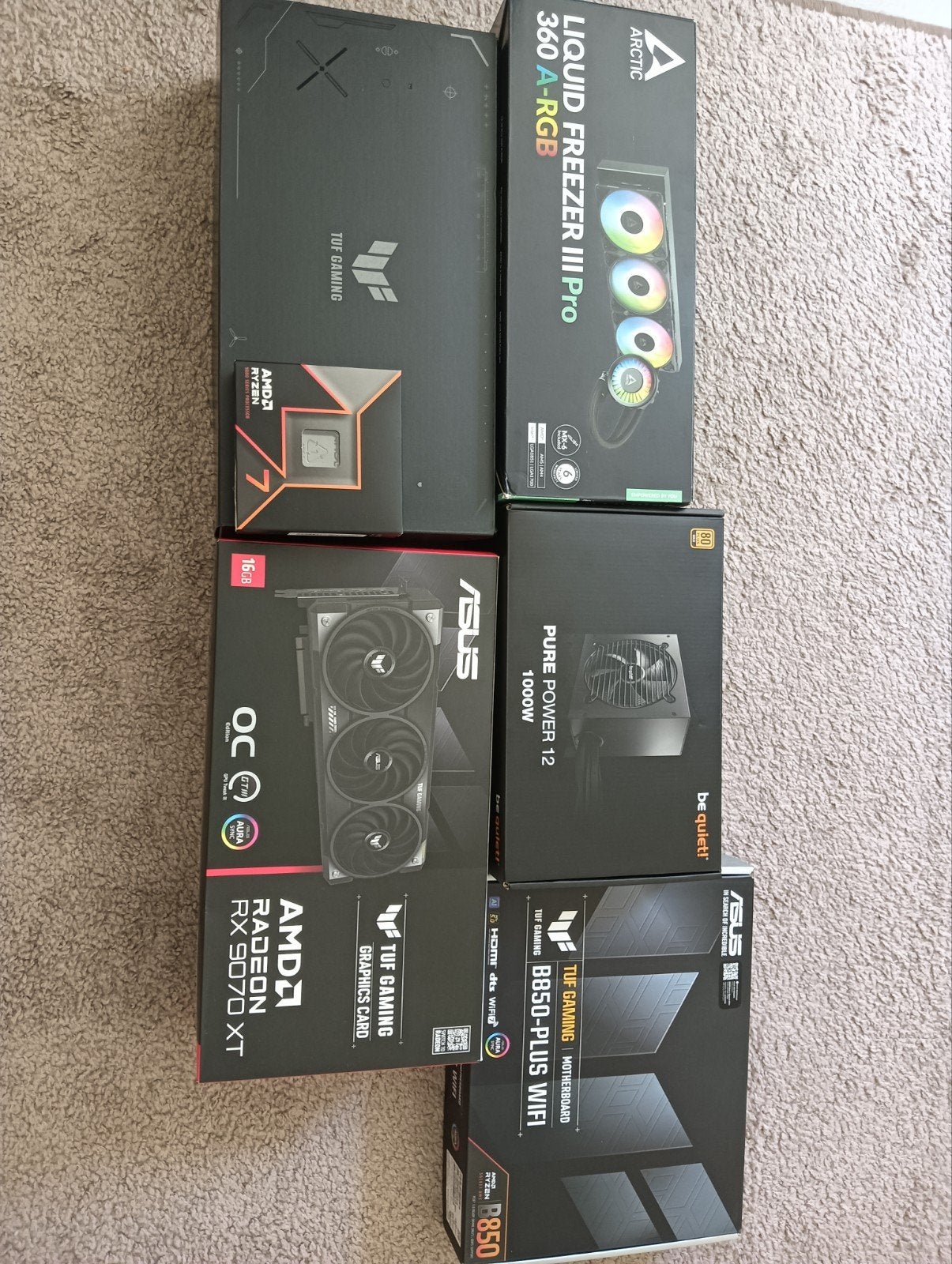 Lege dozen voor PC-componenten (Asus, AMD, Be Quiet!), Ophalen of Verzenden, Zo goed als nieuw