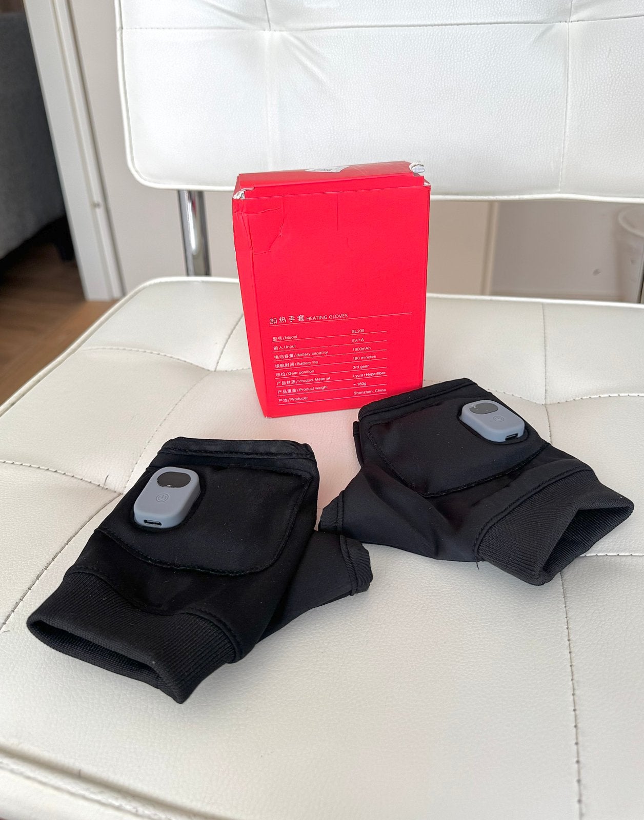 Verwarmde Handschoenen Vingerloos (Model SL205) Nieuw, Verzenden, Nieuw, Maat 42/44 (L), Handschoenen