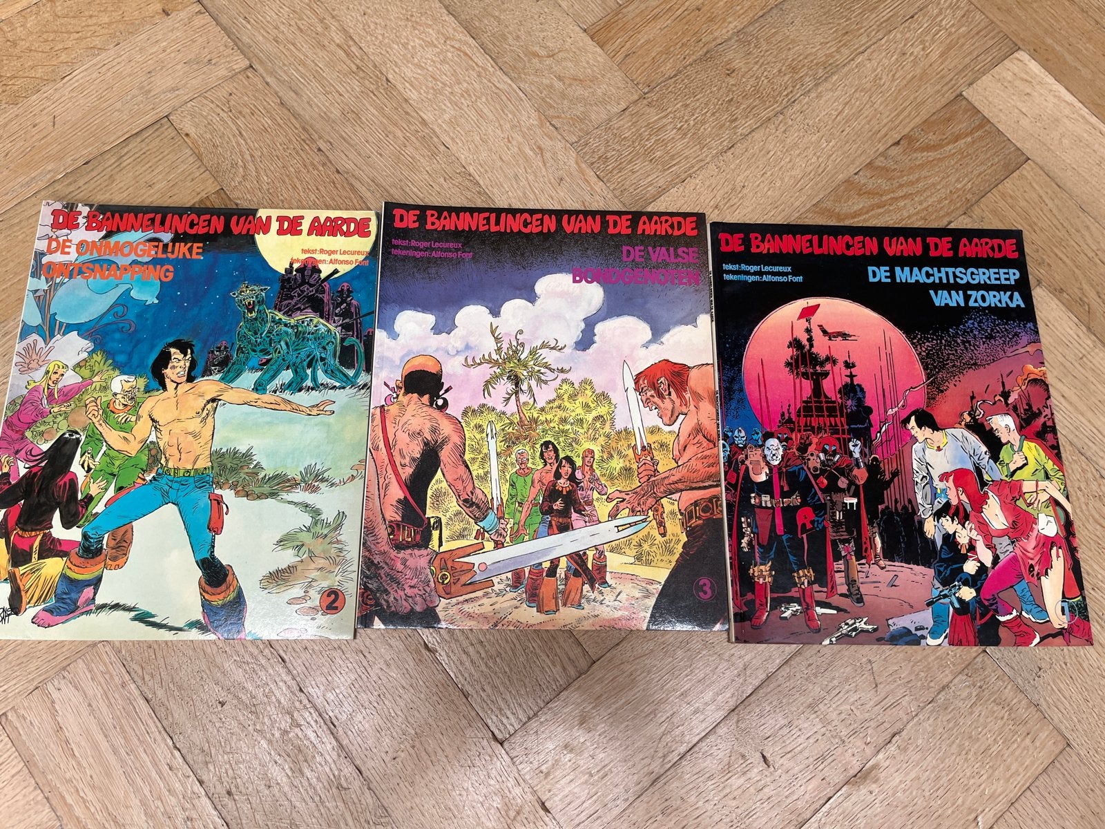 De Bannelingen van de Aarde - Complete serie (3 stripboeken), Complete serie of reeks, Ophalen of Verzenden, Gelezen