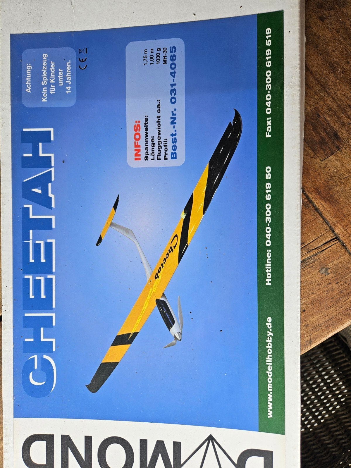 Dymond Cheetah, Ophalen, Zo goed als nieuw