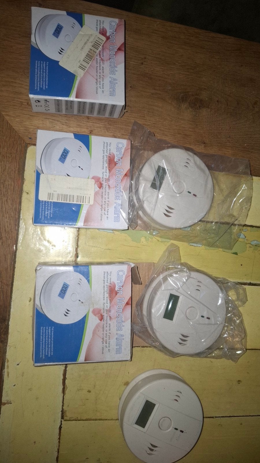 4x Koolmonoxidemelder ongebruikt - Nieuw in doos, Detector, Sensor of Melder, Nieuw, Ophalen of Verzenden, Rook