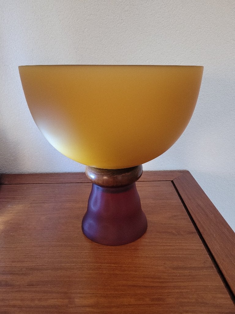 Murano vintage siervaas/bokaal, Ophalen, Op voet, Schaal, Rechthoekig