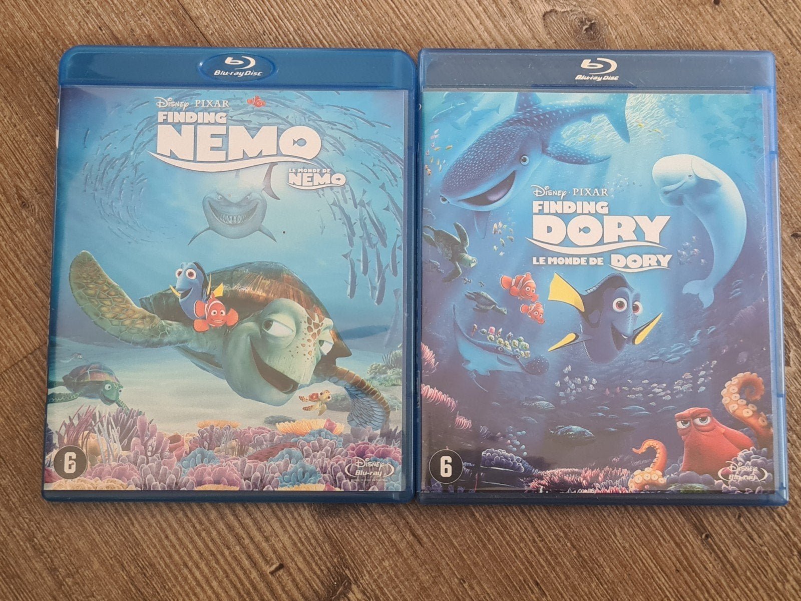 Finding Nemo & Finding Dory Blu-ray set, Alle leeftijden, Nederlands, Ophalen of Verzenden, Zo goed als nieuw