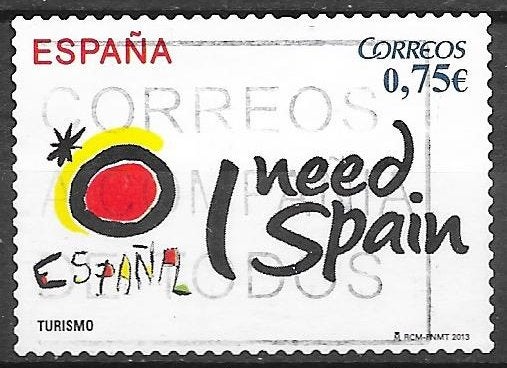 Spanje: Mi. 4753 uit 2013, Postzegels en Munten, Ophalen of Verzenden, Gestempeld