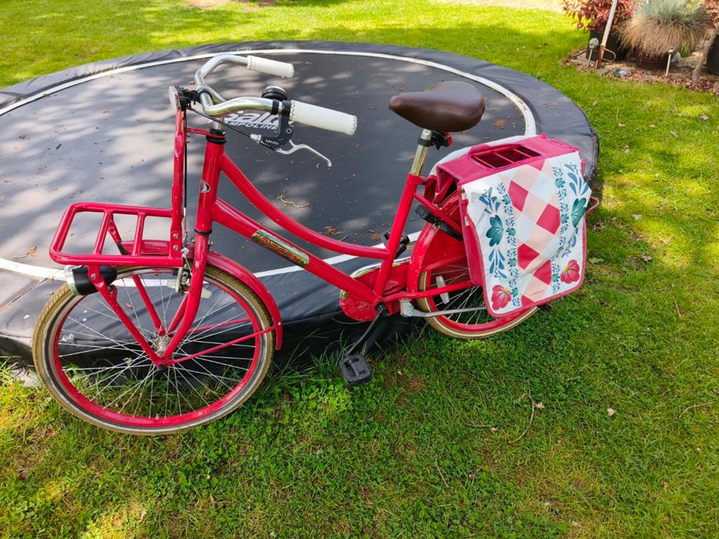 Popal fiets 24 inch - Rode meisjesfiets met voordrager, Fietsen en Brommers, Fietsen | Meisjes, Ophalen, Terugtraprem, Handrem