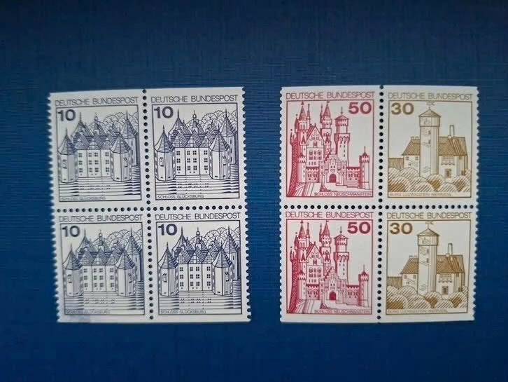 Postzegel Dui 1977 PF Inhoud Pzb H 26 Kastelen 20-09, Postzegels en Munten, Ophalen of Verzenden, BRD, Postfris