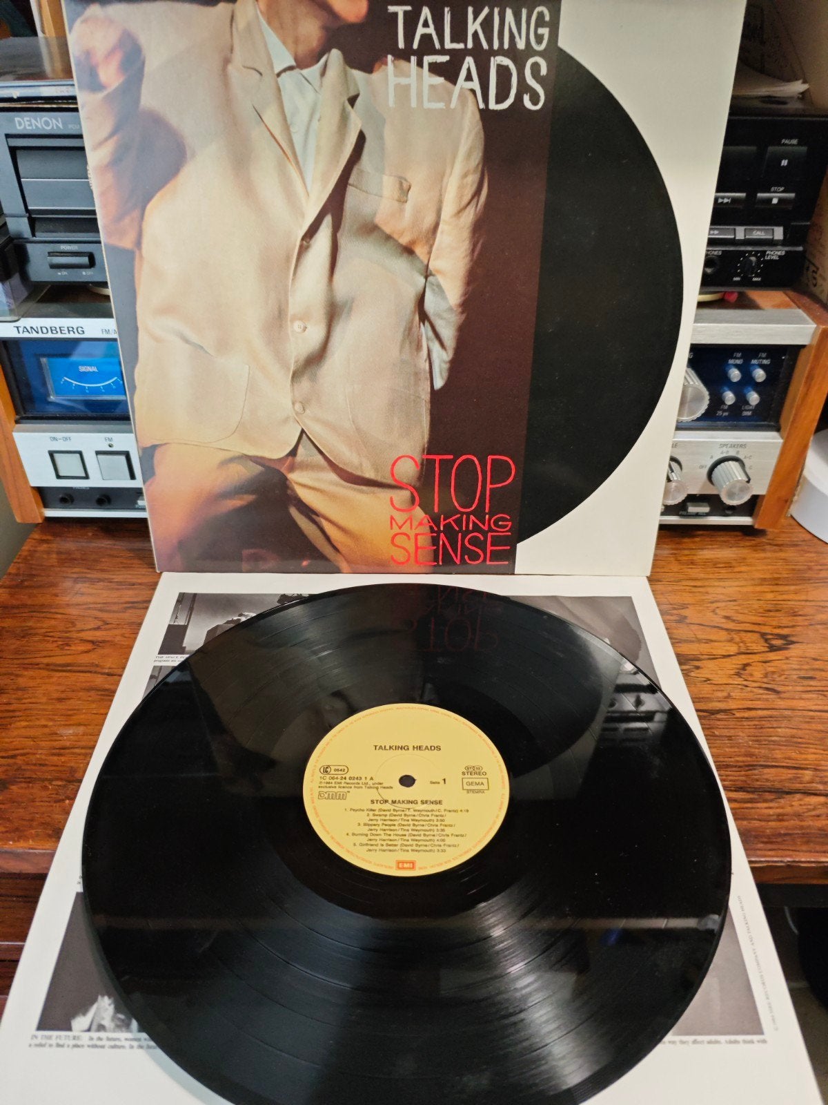 Talking Heads - Stop Making Sense LP (1984), LP, Gebruikt, Inclusief boekje, Ophalen of Verzenden