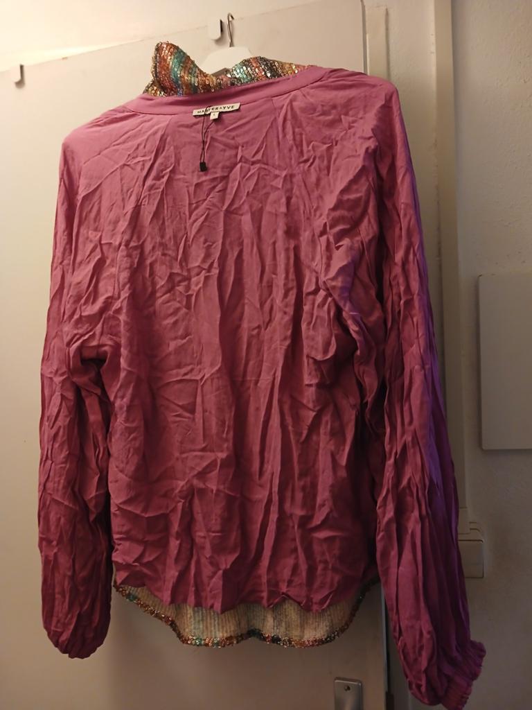 Mooie glitter blouse maat S, Kleding | Dames, Blouses en Tunieken, Paars, Nieuw, Ophalen of Verzenden, Maat 36 (S)