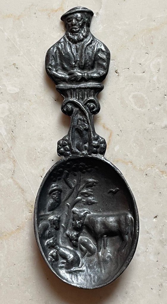 Tinnen lepel Oud Holl Tingieterij Tiel, Antiek en Kunst, Ophalen of Verzenden