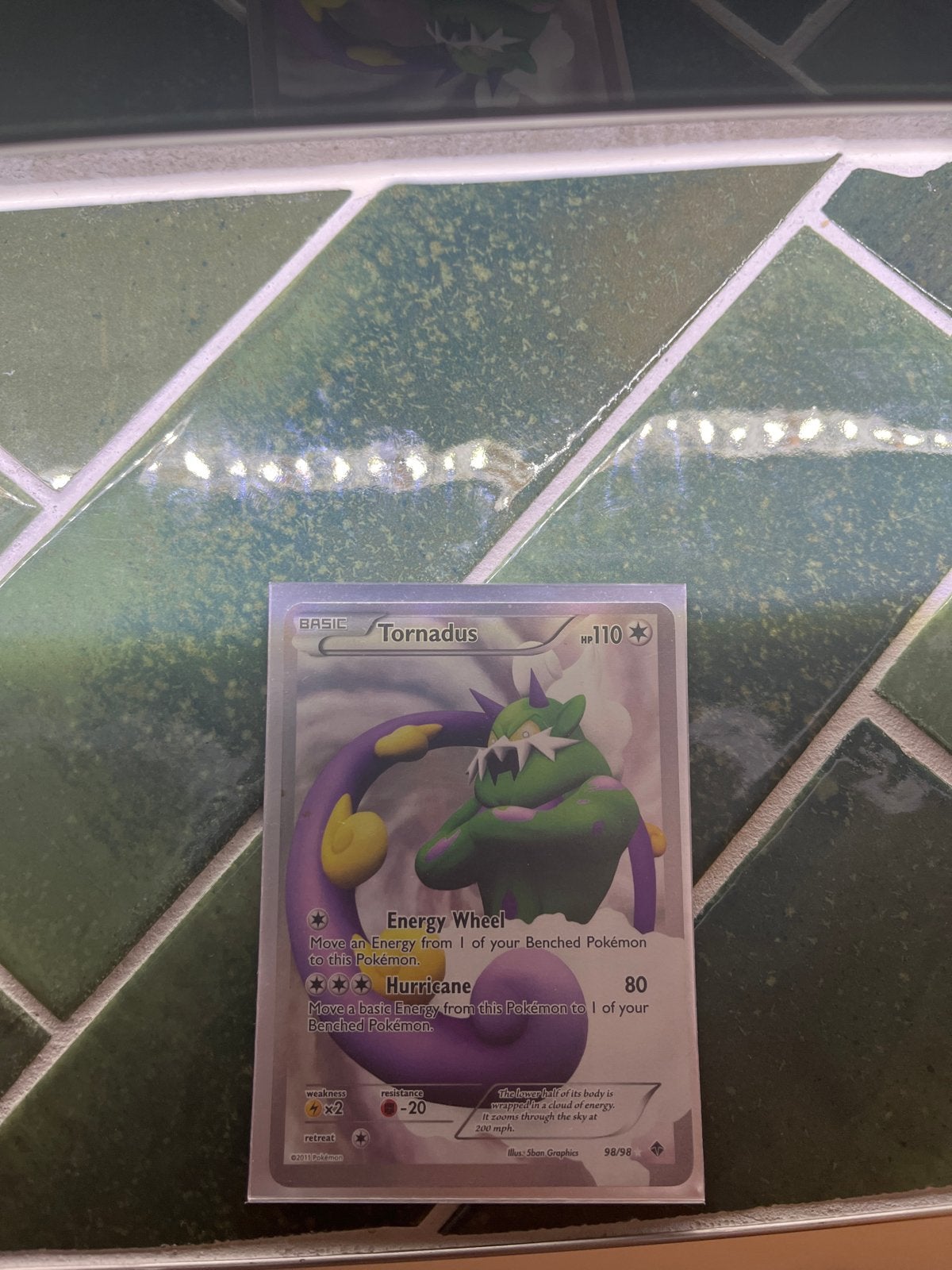 Pokémon Kaart: Tornadus (Basic, HP110), Ophalen of Verzenden, Gebruikt, Losse kaart