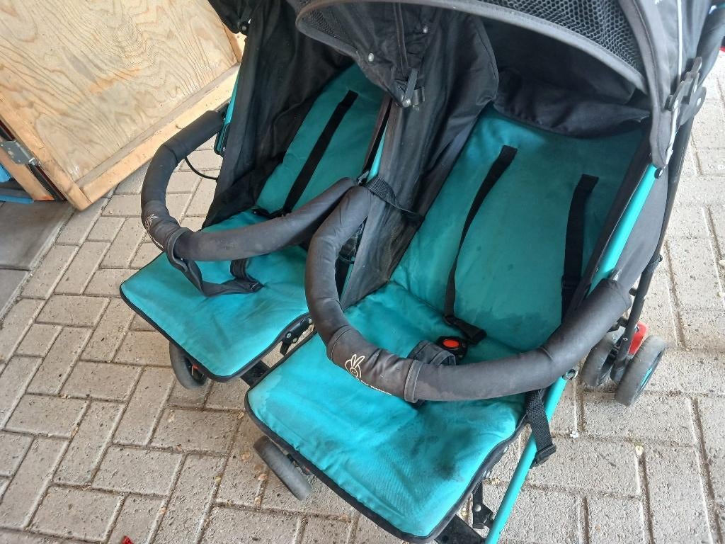 tweeling kinderwagen, Kinderen en Baby's, Tweelingen en Meerlingen, Ophalen, Gebruikt, Kinderwagen of Buggy