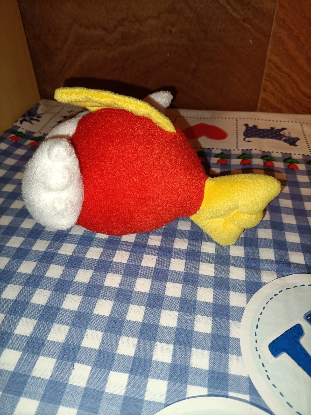 Vis knuffel van Mario Bros 16 cm x 14 cm, Ophalen of Verzenden, Zo goed als nieuw, Overige typen