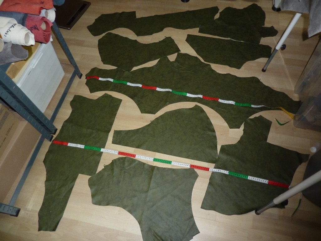 Apart groen melee soepel echt leer rundleer, Hobby en Vrije tijd, Stoffen en Lappen, Verzenden, Leer of Kunstleer, Nieuw, 30 tot 120 cm