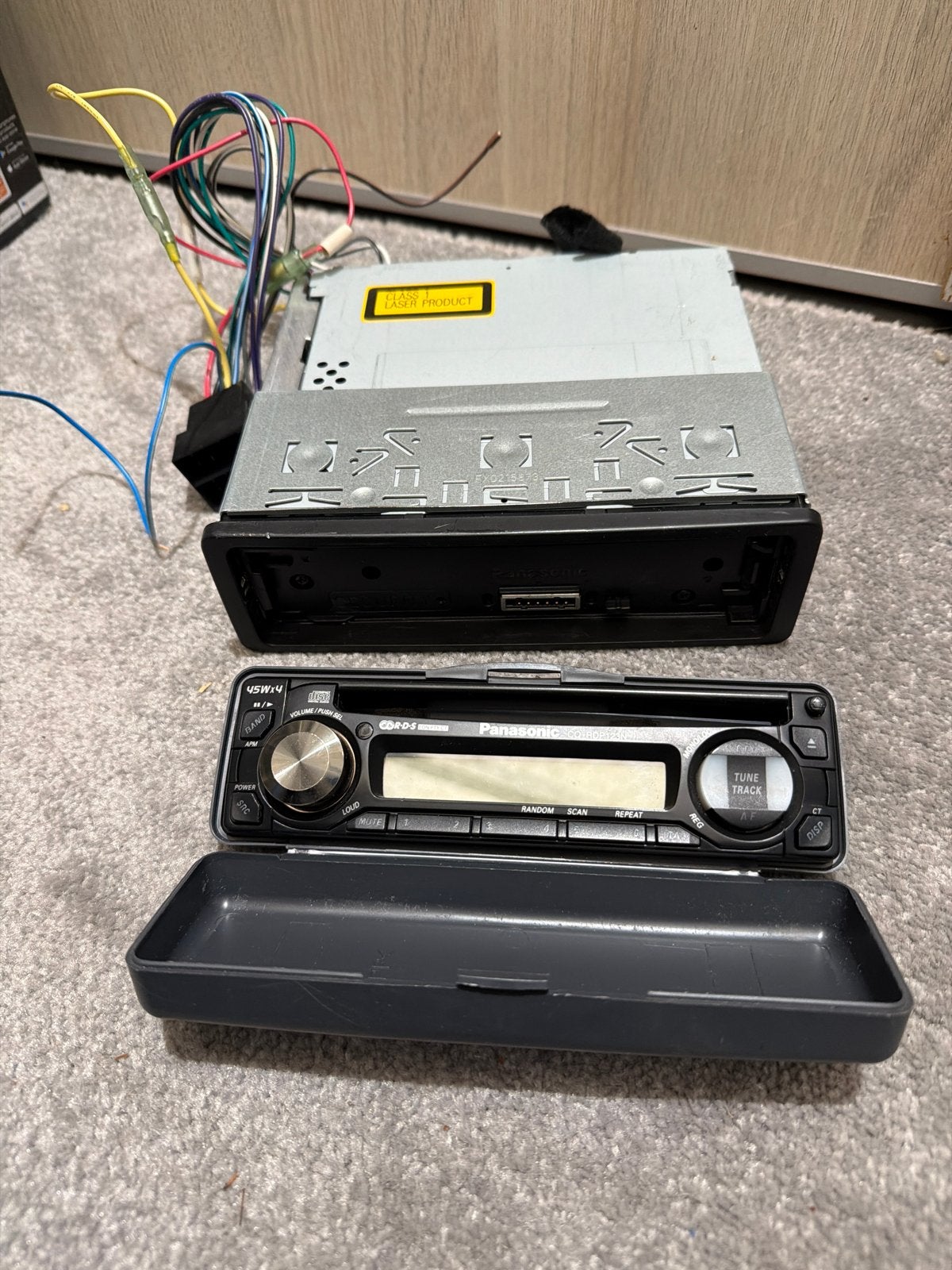 Panasonic CD-RDP123N Autoradio met afneembaar frontje, Ophalen of Verzenden, Gebruikt