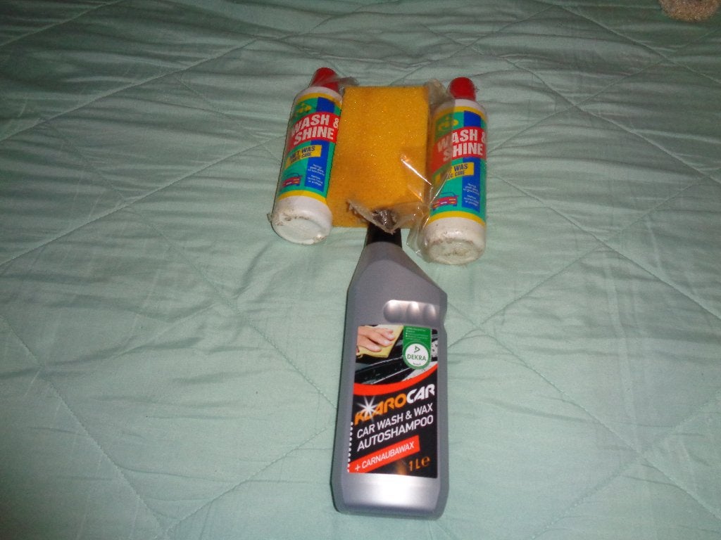 3 nieuwe Flessen Auto Was Shampoo + Spons., Ophalen