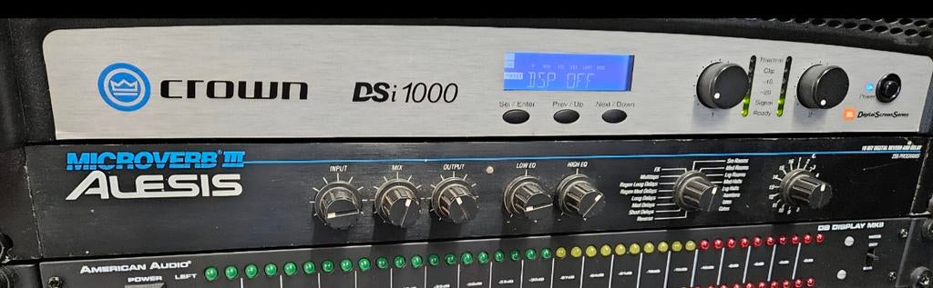 Crown DSI 1000. Ramsa 4×, Audio, Tv en Foto, Luidsprekers, Zo goed als nieuw, 120 watt of meer, Front, Rear of Stereo speakers