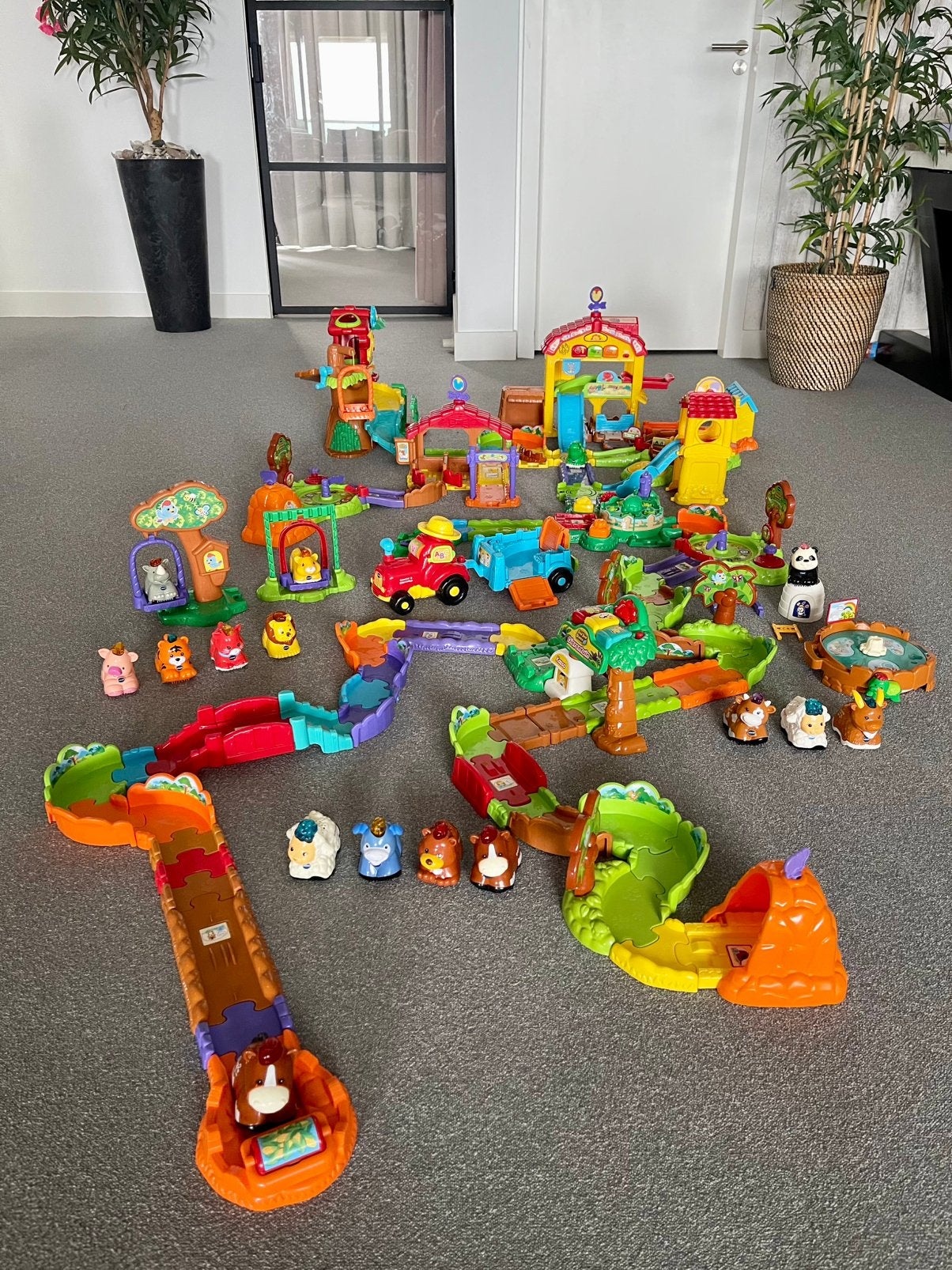 🌸 Grote Vtech speelset 🐻 Met veel diertjes en extra’s! 🌸, Ophalen, Gebruikt, 2 tot 4 jaar