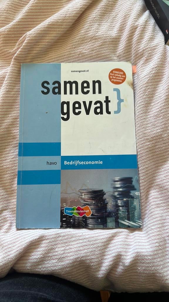 havo Bedrijfseconomie samengevat, Ophalen, Gelezen, HAVO, Nederlands