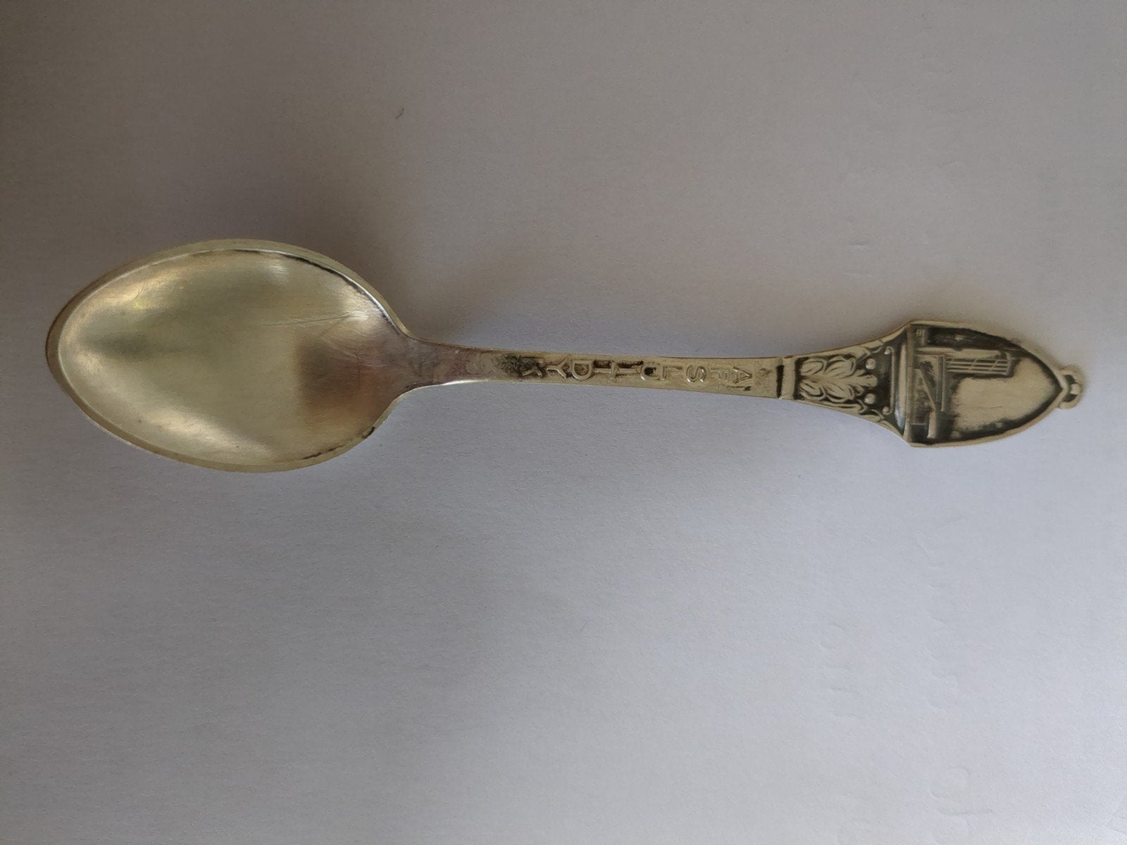 Antieke Afsluitdijk Souvenir Lepel - Verzilverd, Ophalen of Verzenden
