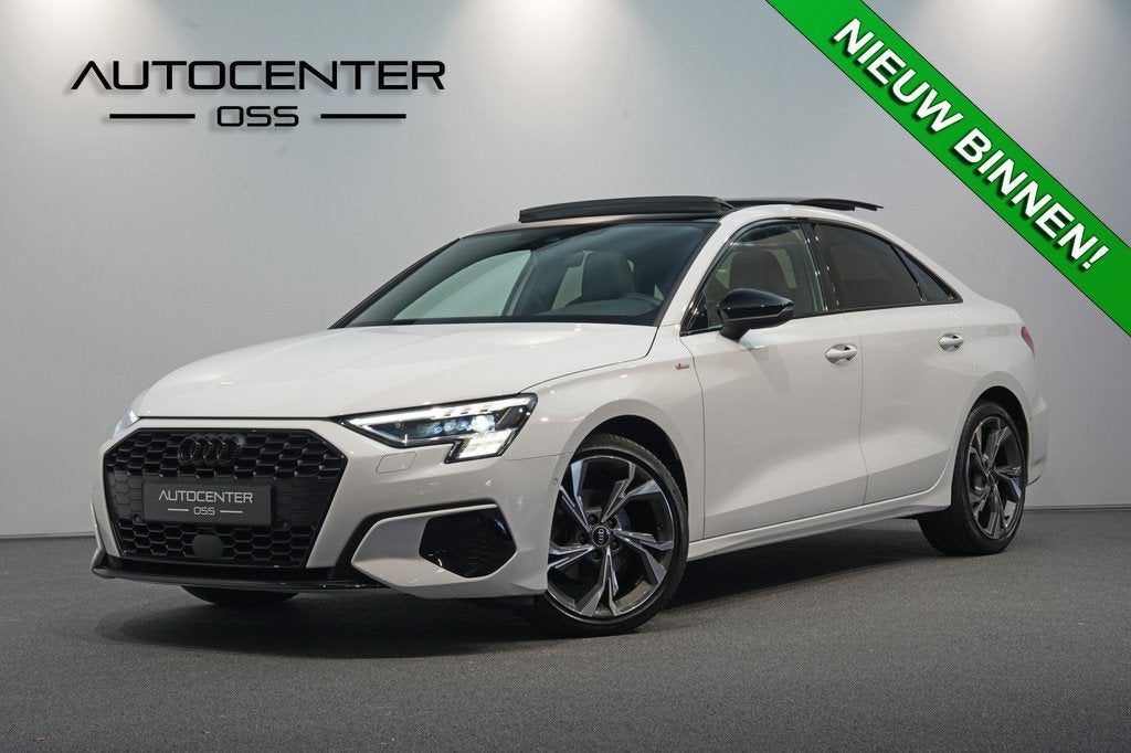 Audi A3 Limousine 35 TFSI S-Tronic ✅ 3x S-Line ✅ Pano, 12 maanden, 4 cilinders, Wit, Bedrijf