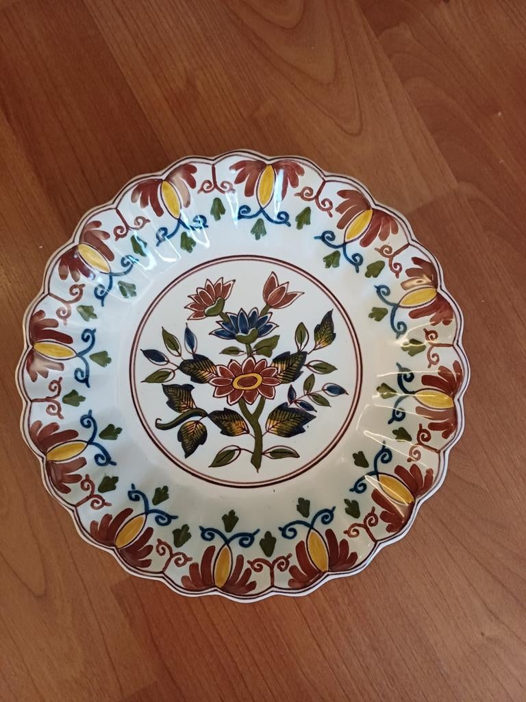 Makkum Sierbord met mooie bloemen afbeelding., Antiek en Kunst, Antiek | Wandborden en Tegels, Ophalen
