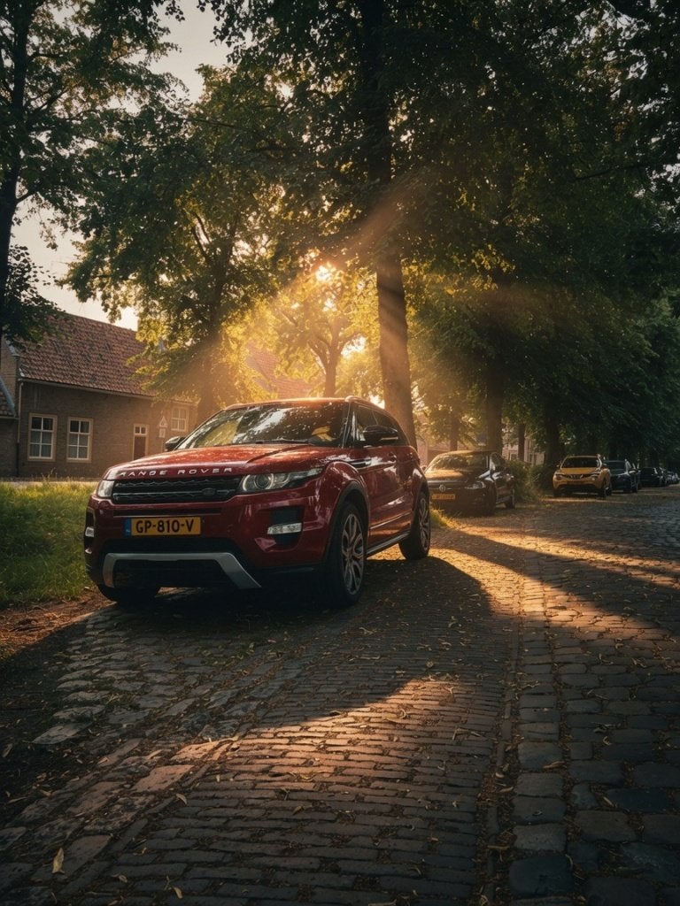 Land Rover Range Rover Evoque SI4 4WD AUT 2012 Rood, Automaat, 1800 kg, 4 cilinders, Sound system