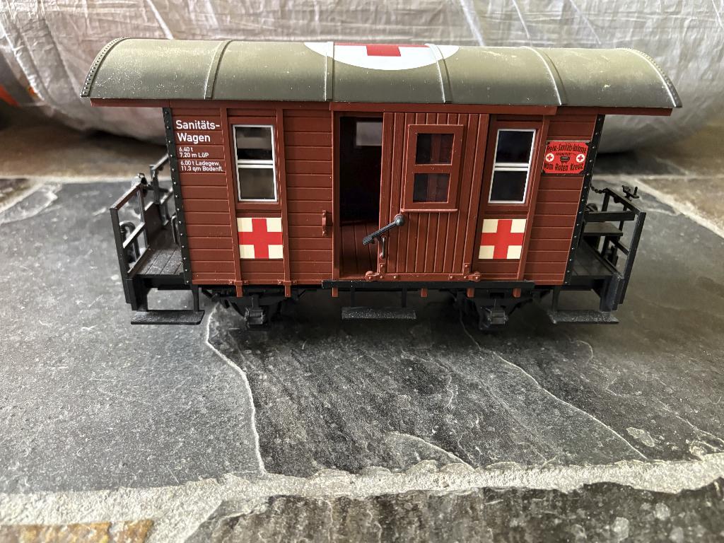 LGB 41390 Rode Kruis wagen, Gelijkstroom, Ophalen of Verzenden, LGB, Nieuw