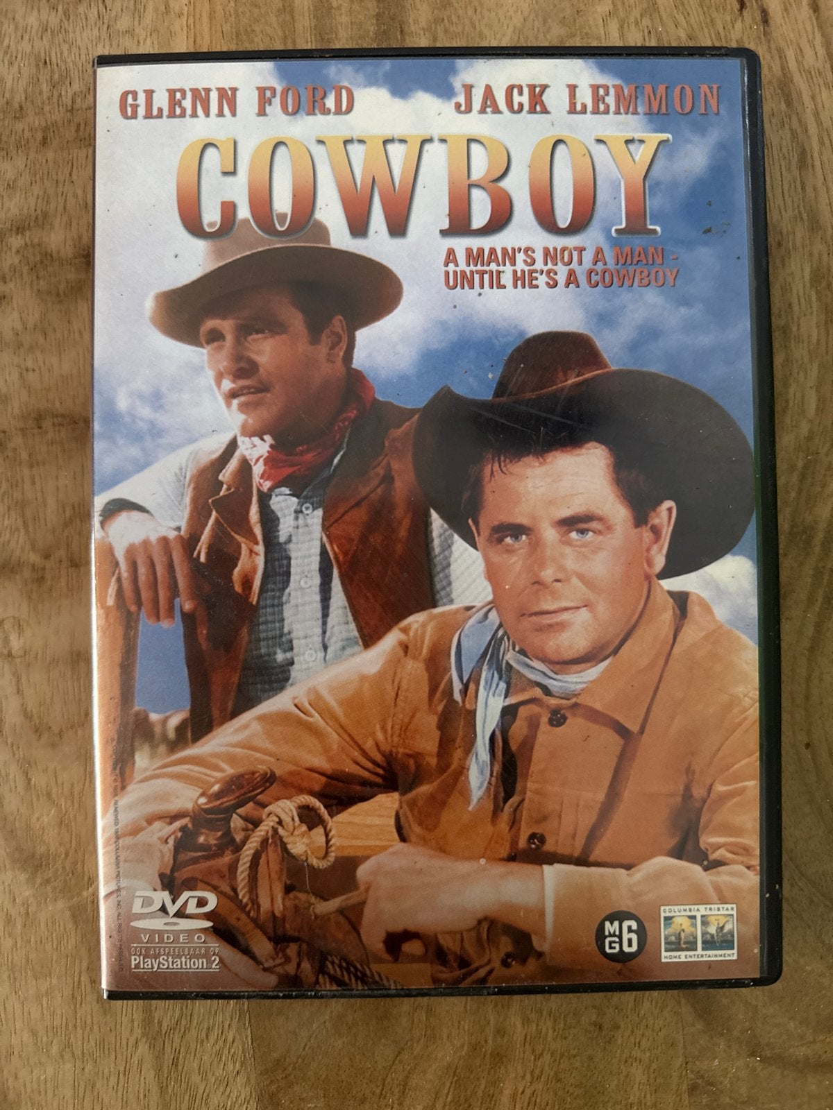Cowboy DVD met Glenn Ford en Jack Lemmon, Nederlands, Ophalen of Verzenden, Vanaf 6 jaar, Inclusief doosje