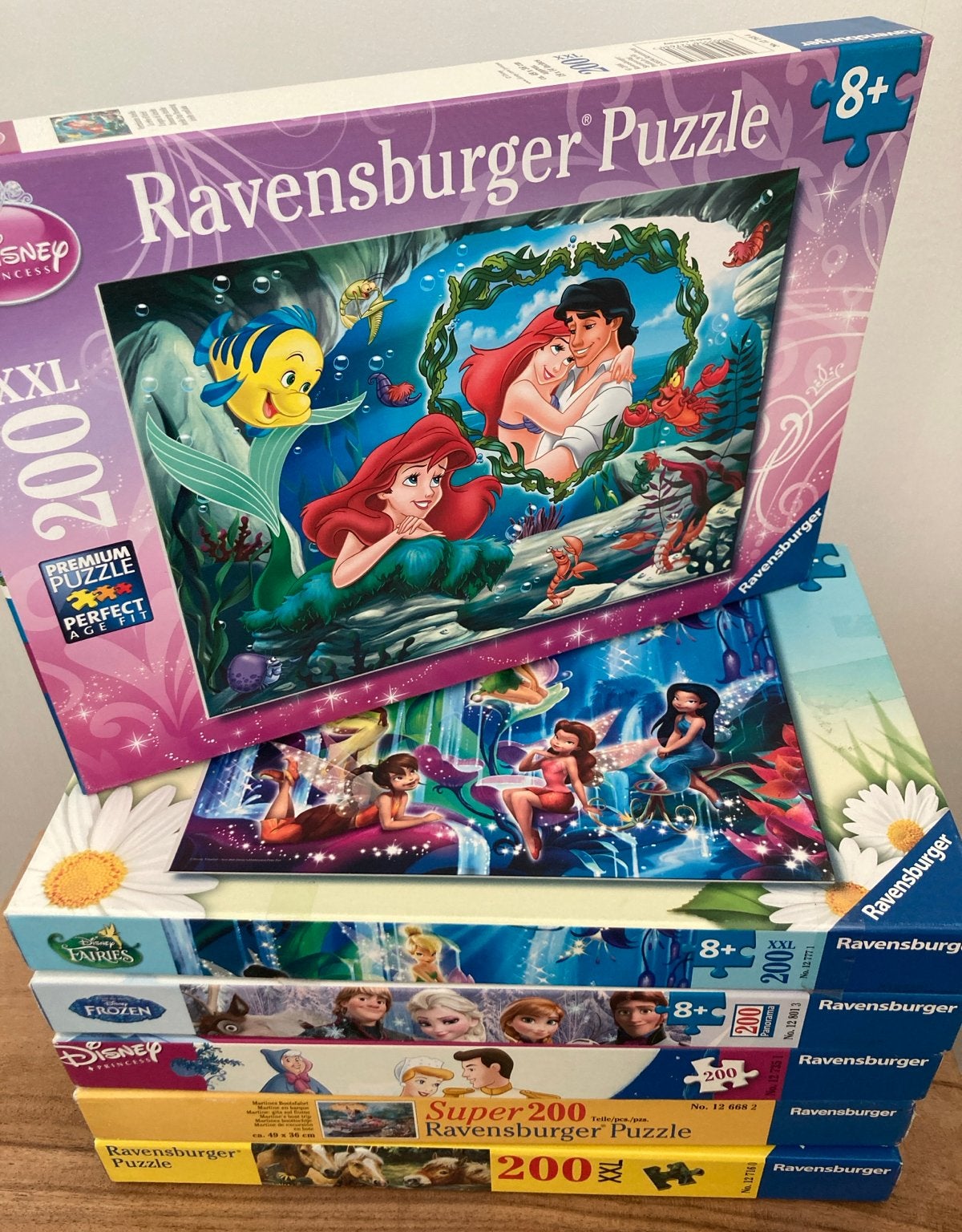 Set van 6 Ravensburger Puzzels 200 XXL stukjes - 8+, Verzenden, Meer dan 50 stukjes, Gebruikt, 6 jaar of ouder