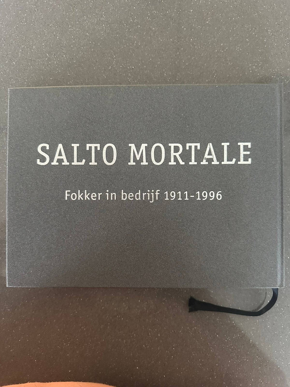 SALTO MORTALE: Fokker in bedrijf 1911-1996, Ophalen of Verzenden, Zo goed als nieuw, Overige onderwerpen