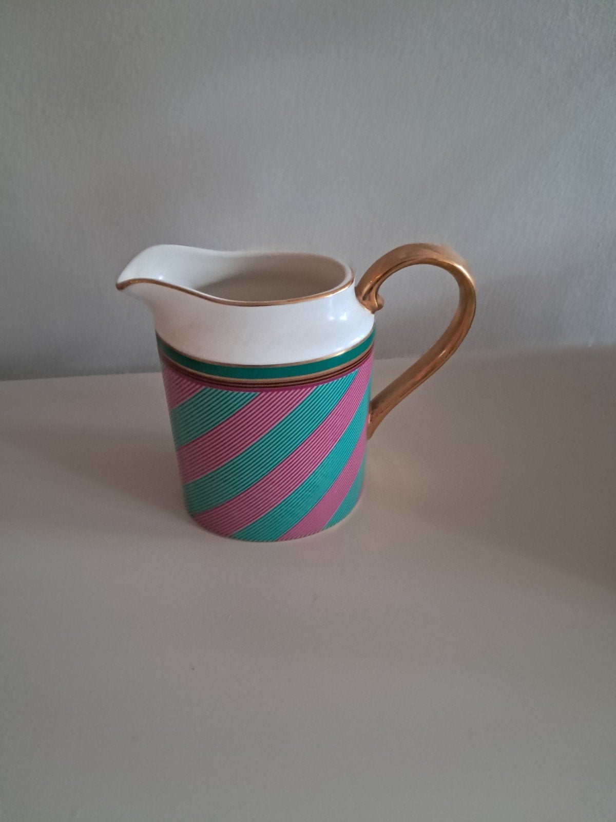 Pip Studio melkkan Chique Stripes Pink-Green, Ophalen, Porselein, Overige stijlen, Overige typen