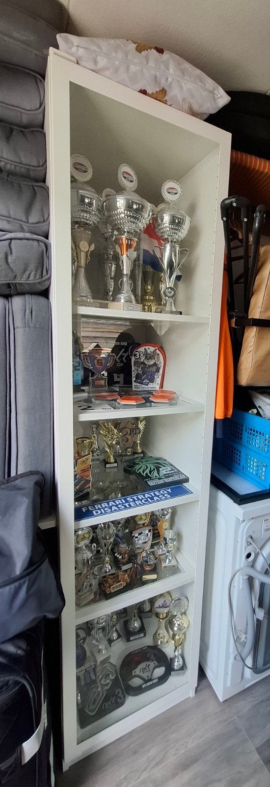Ikea Pax kast met vitrinedeur en glasplaten (50x58x201cm), Huis en Inrichting, Kasten | Vitrinekasten, Ophalen, 200 cm of meer