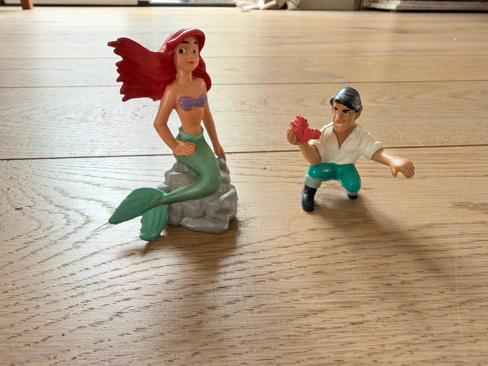 Disney Bullyland Ariël en Prins Eric figuren, Ophalen of Verzenden, Gebruikt