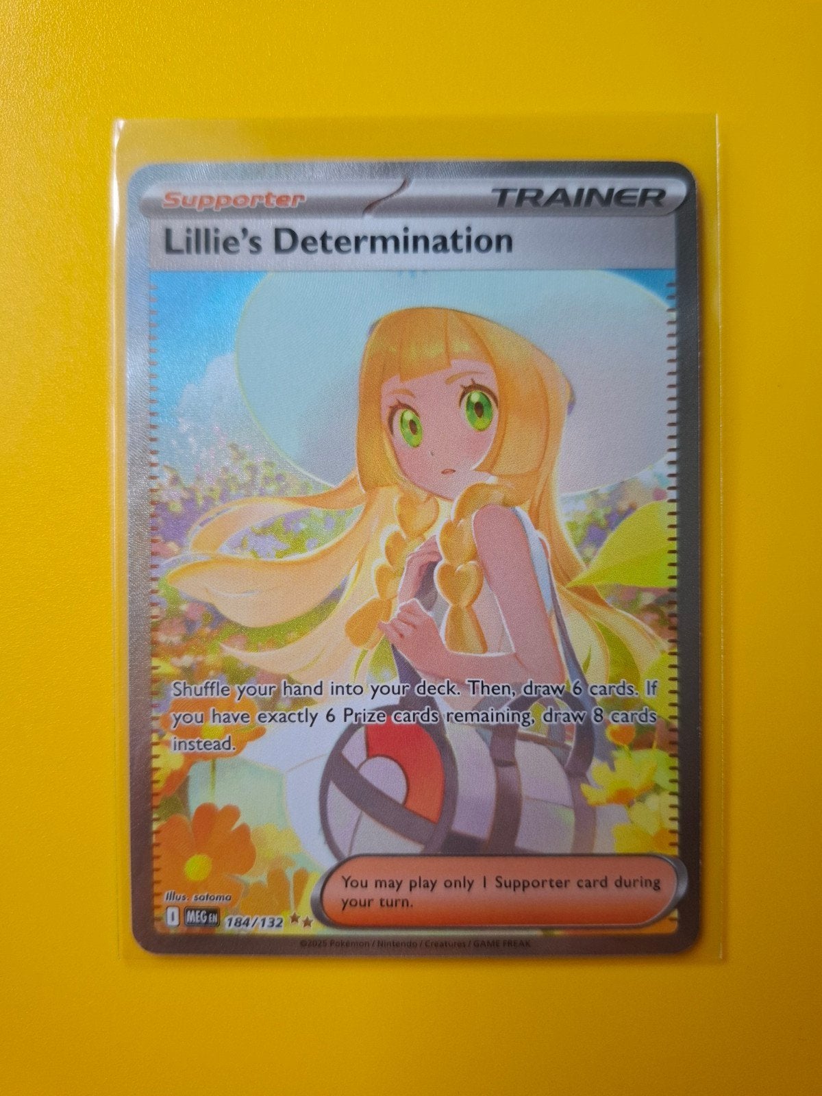 Lillie's Determination, Pokemon, 184/132, Mega Evolution, Verzenden, Nieuw, Losse kaart, Foil