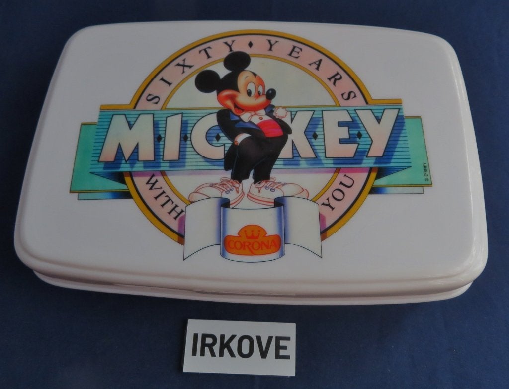 MICKEY MOUSE BROODTROMMEL* DISNEY PENNEN KOKER * Vintage *, Verzenden, Overige figuren, Zo goed als nieuw, Gebruiksvoorwerp