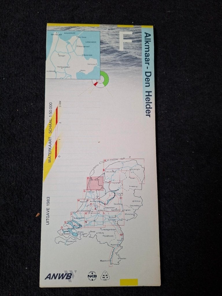 Waterkaart Alkmaar-Den Helder, Ophalen of Verzenden, Communicatie