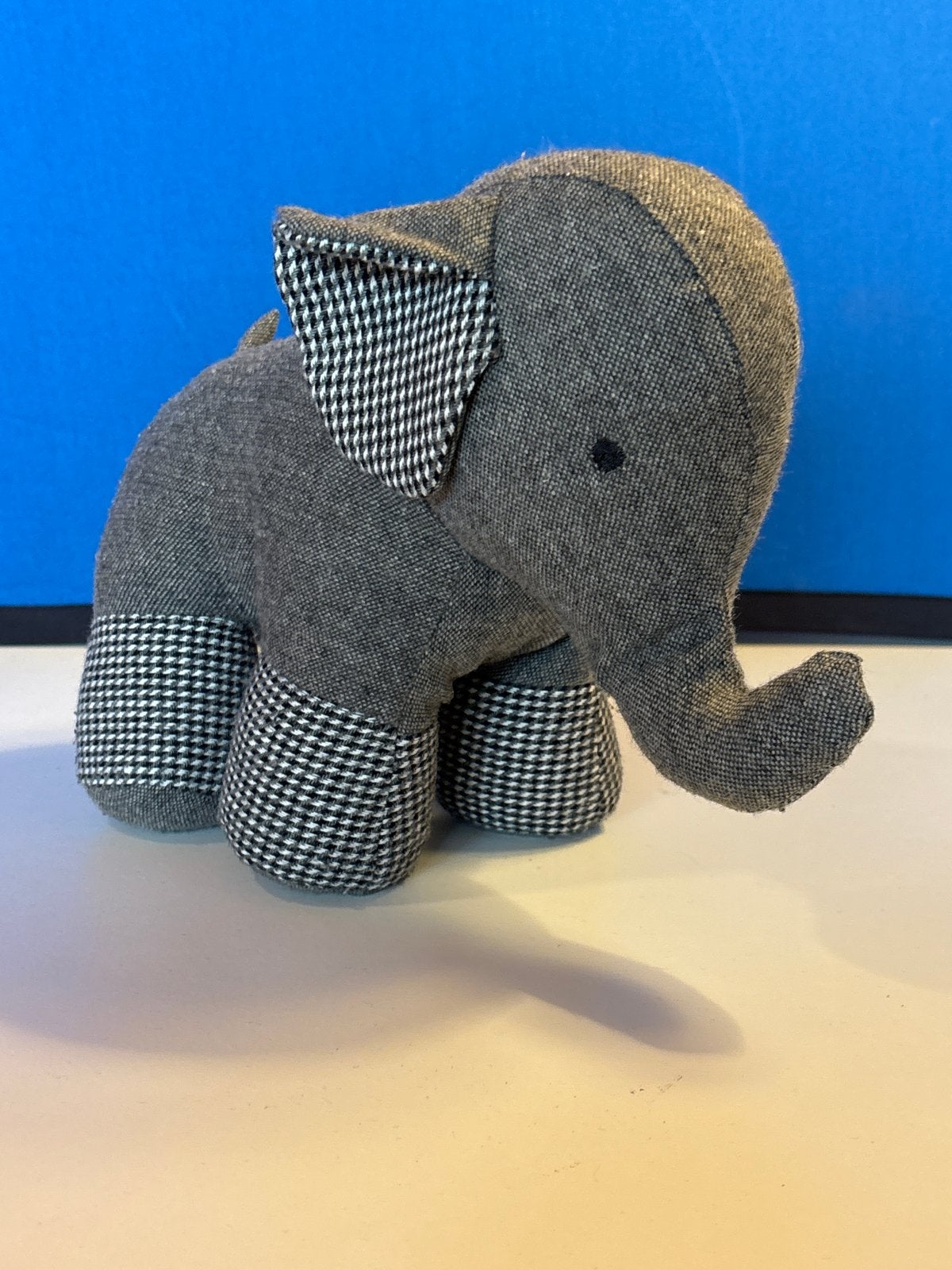 Leuke stoffen deurstopper in de vorm van een olifant, Binnen, Nieuw, Ophalen of Verzenden, Grijs