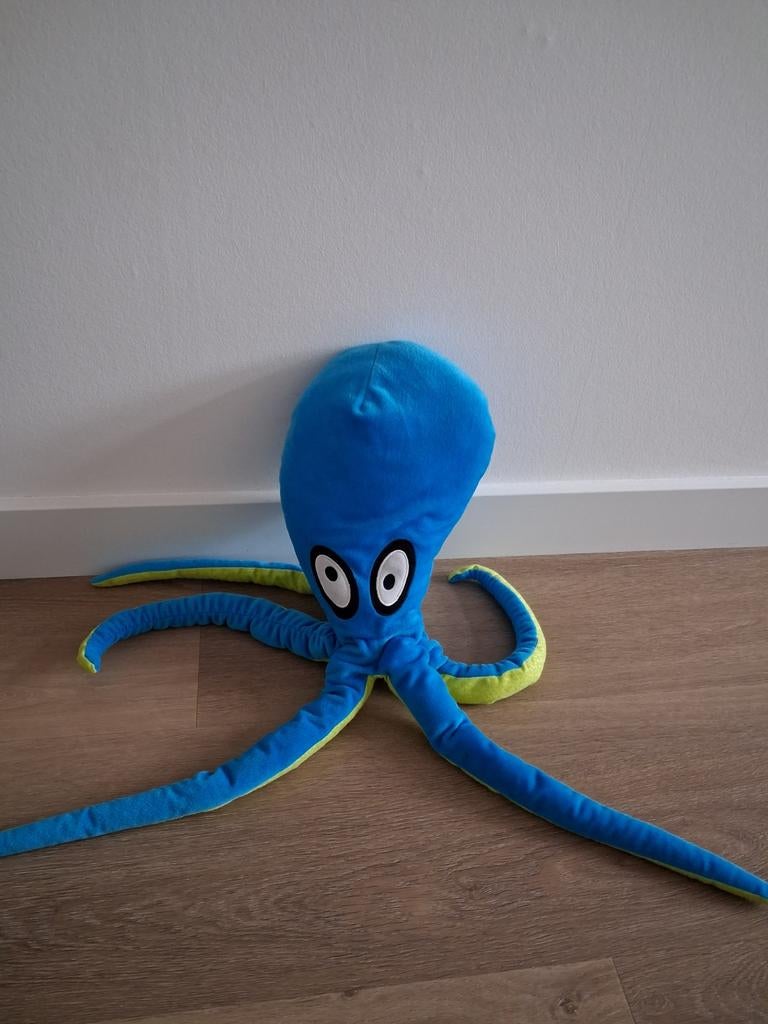 Knuffel Ikea octopus blauw 60 cm L1317, Kinderen en Baby's, Speelgoed | Knuffels en Pluche, Ophalen of Verzenden, Zo goed als nieuw