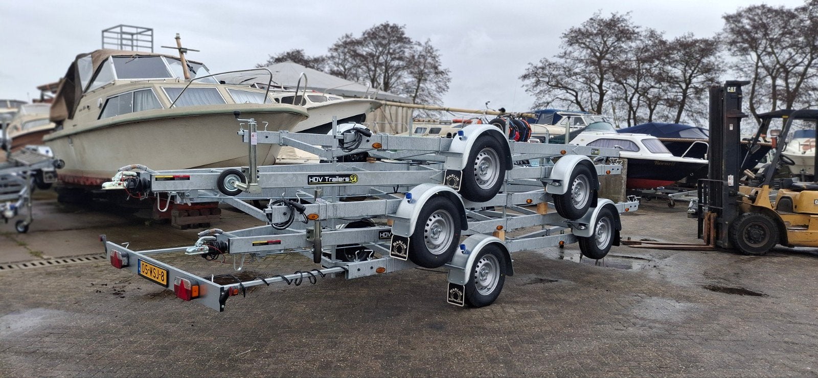 HDV Marlin 1500/700 boot trailer ook tenders met bun motor, Watersport en Boten, Ophalen, Minder dan 1500 kg, Verstelbare verlichting