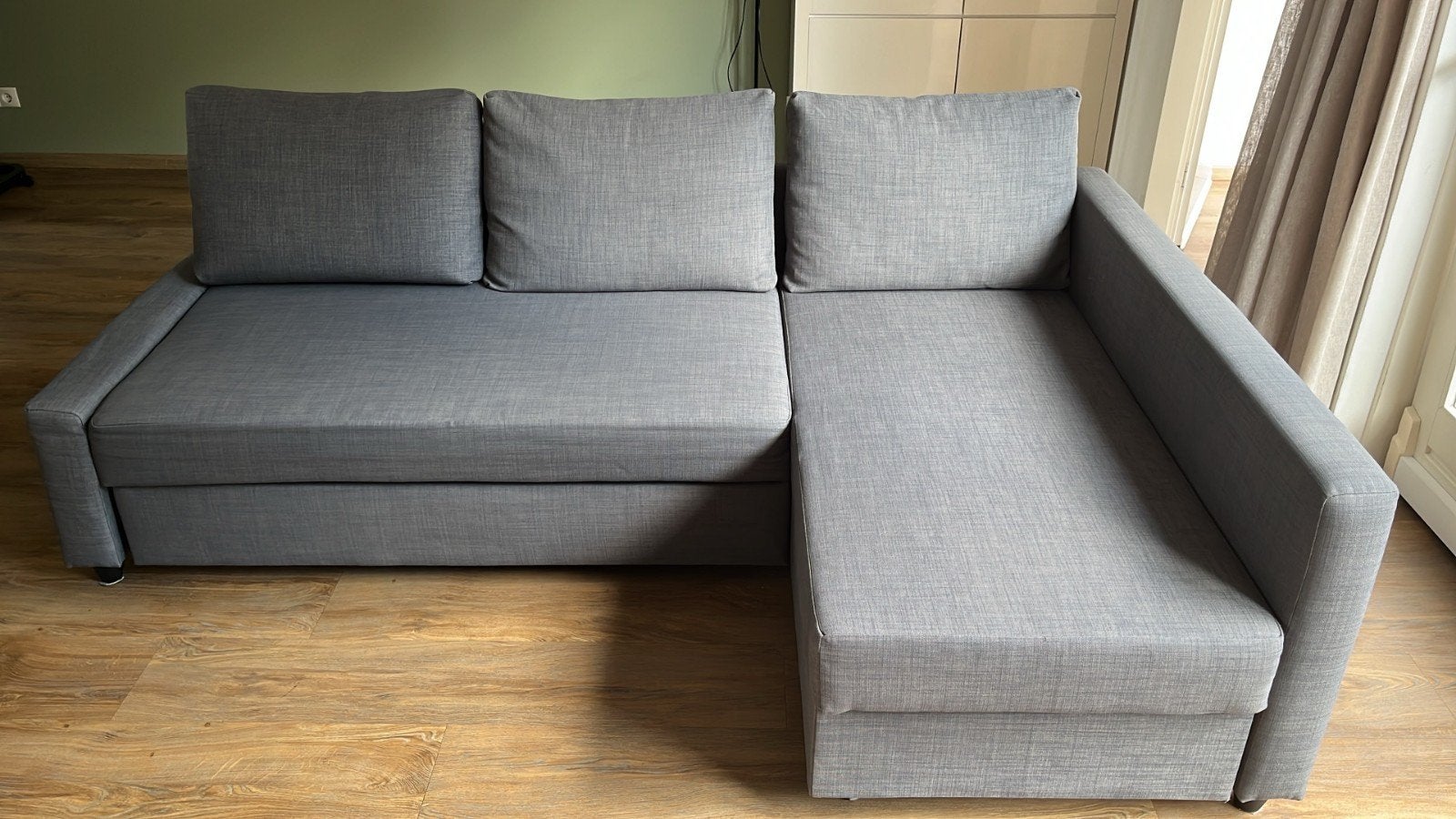 Ikea friheten slaapbank, Ophalen, Tweepersoons, 140 cm, Zo goed als nieuw