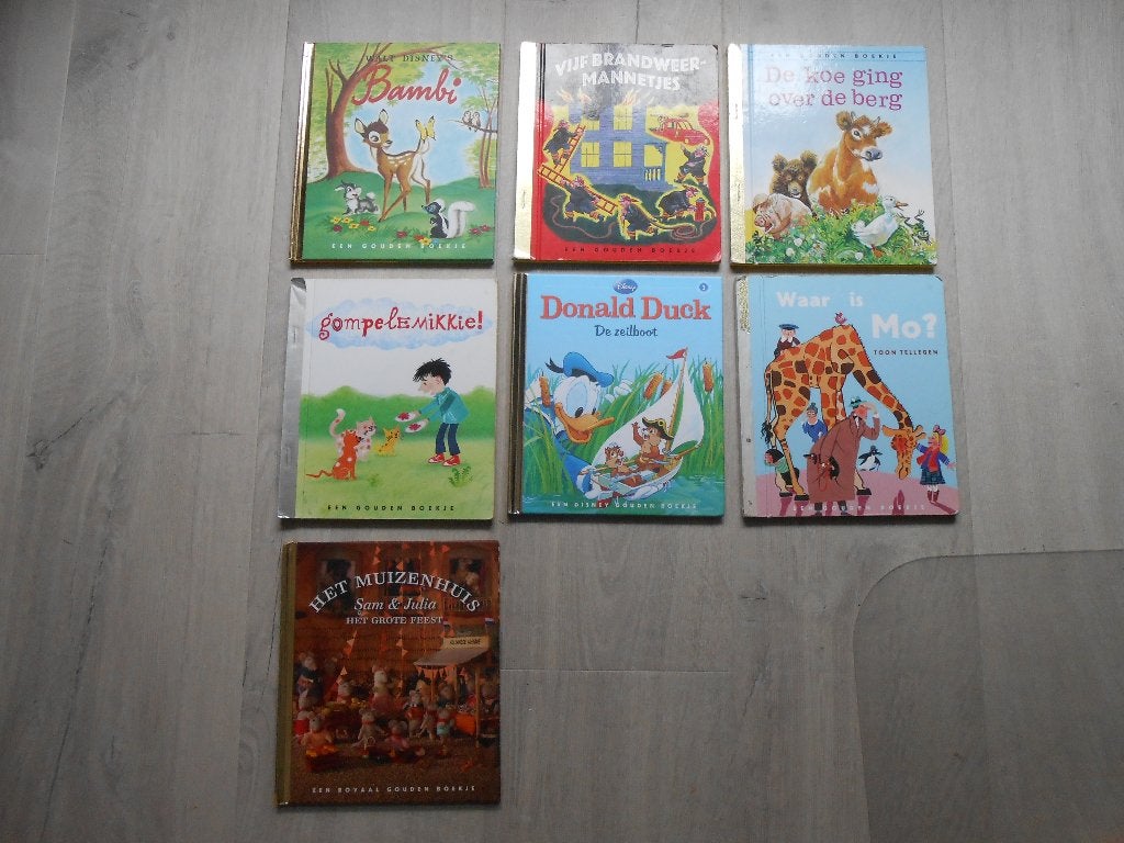 Gouden boekjes 7 stuks, Ophalen of Verzenden, Gelezen, Sprookjes, Gouden boekje