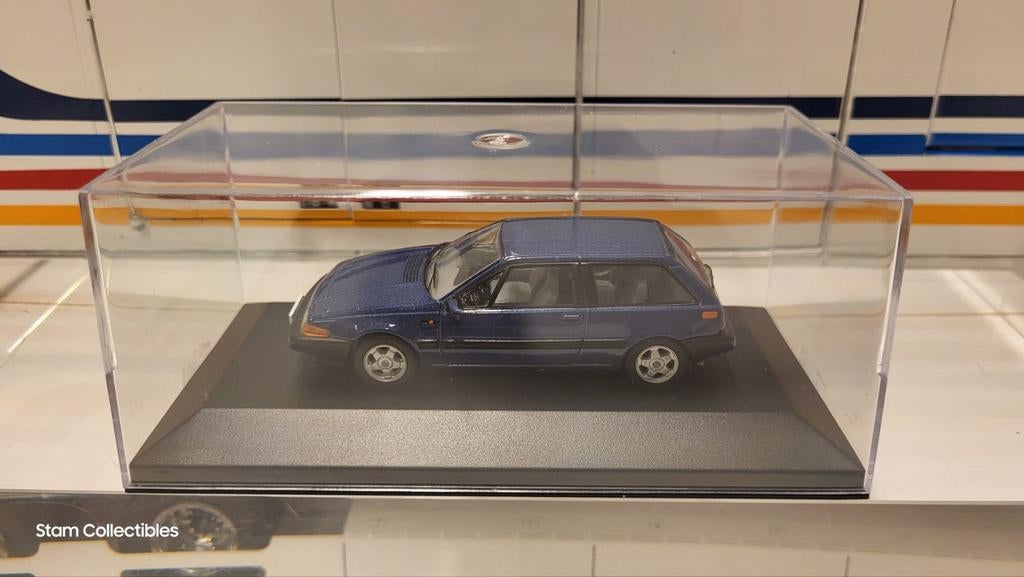Magazine Models Volvo 480 ES Blue Metallic - 1986, Hobby en Vrije tijd, Modelauto's | 1:43, Overige merken, Auto, Ophalen of Verzenden