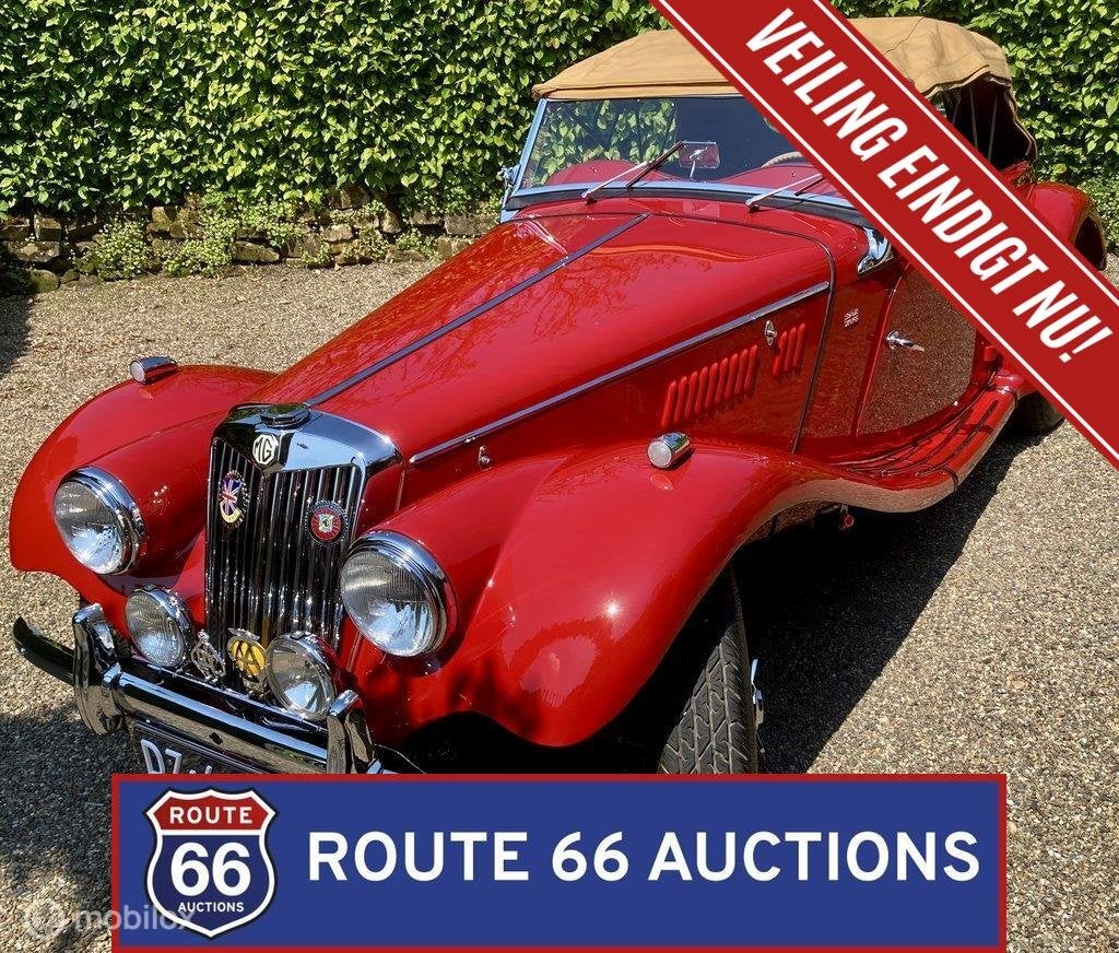 MG TF 1250 | 1955 | Route 66 Auctions, Auto's, Overige carrosserieën, Zwart, Bedrijf, Handgeschakeld