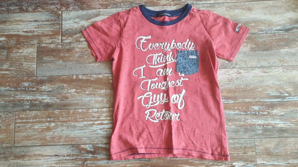 Leuke shirt van Retour mt 128, Kinderen en Baby's, Kinderkleding | Maat 128, Ophalen of Verzenden, Zo goed als nieuw, Shirt of Longsleeve